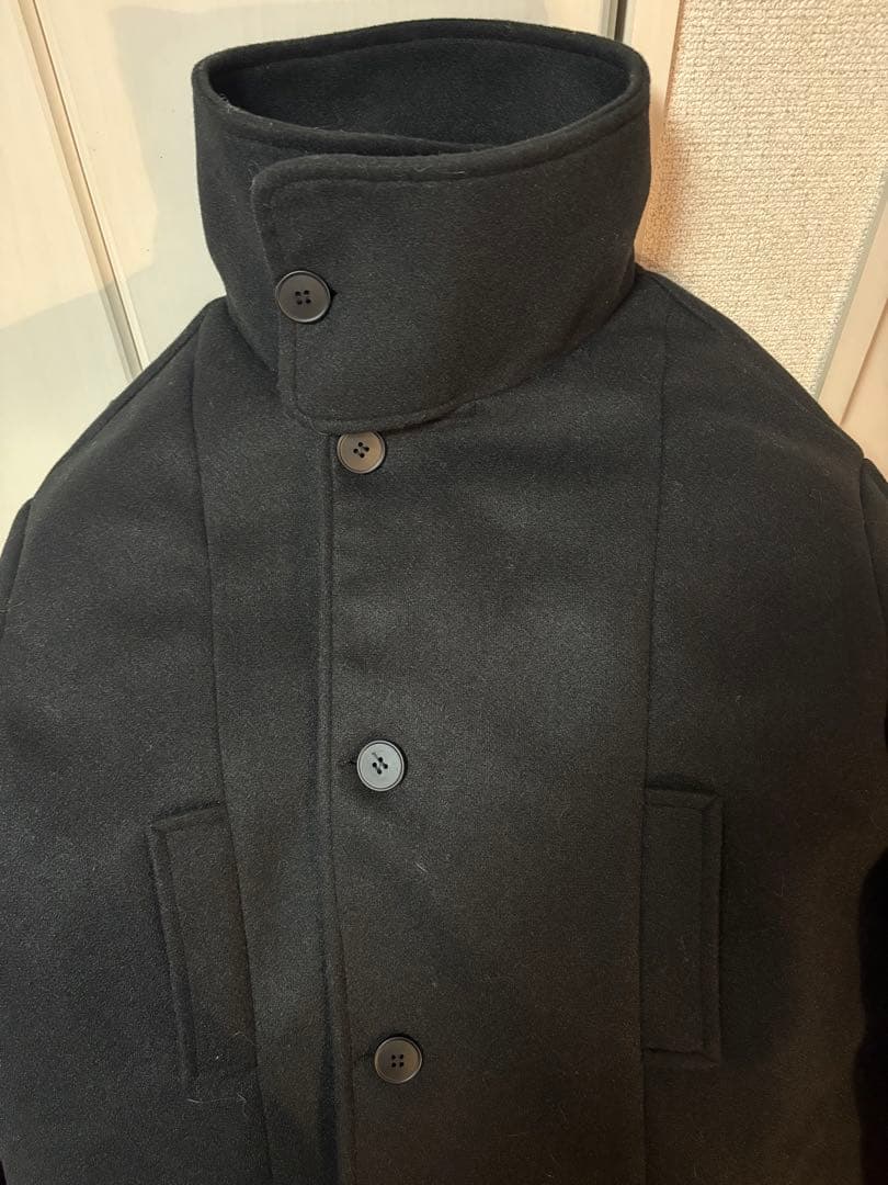 Kerryカラーボタンミドルコート KR30087 ブラック