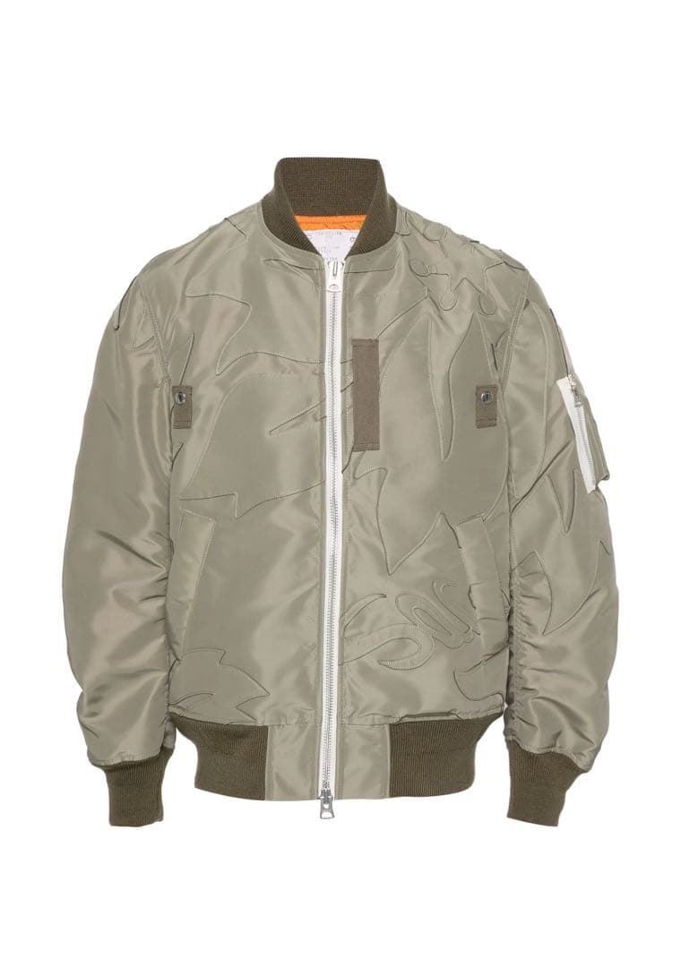 KUU様sacai サカイ　刺繍入りツイル ボンバー ジャケット