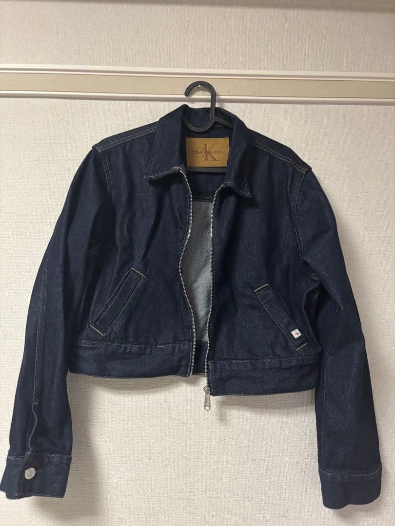   Jeans クロップド丈デニムジャケット