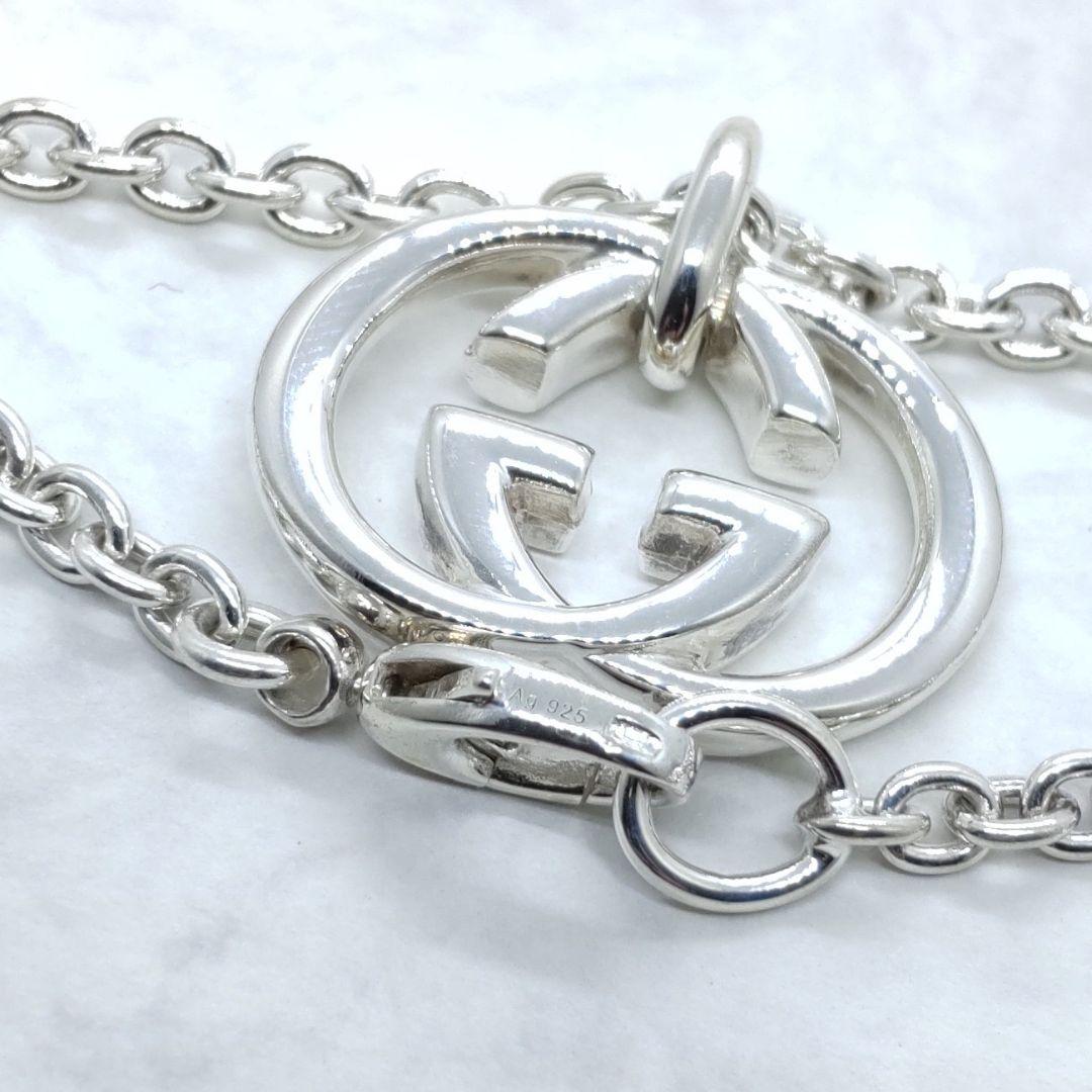 GUCCI インターロッキングG シルバーネックレス GG