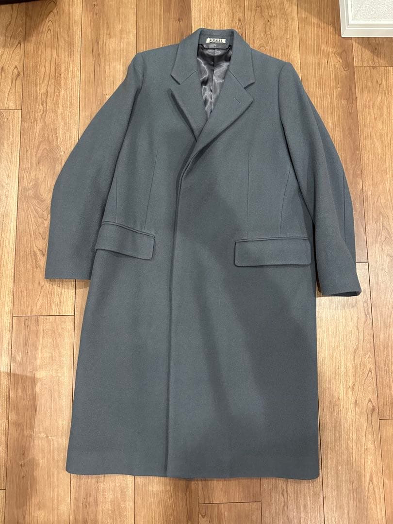 AURALEE グレー チェスターコート レディース