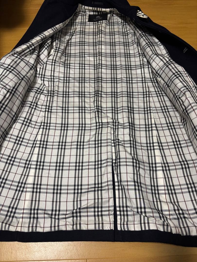 超美品　バーバリーブラックレーベル クレストブリッジ　ナポレオン　銀ボタン