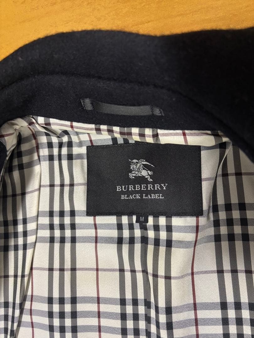 超美品　バーバリーブラックレーベル クレストブリッジ　ナポレオン　銀ボタン