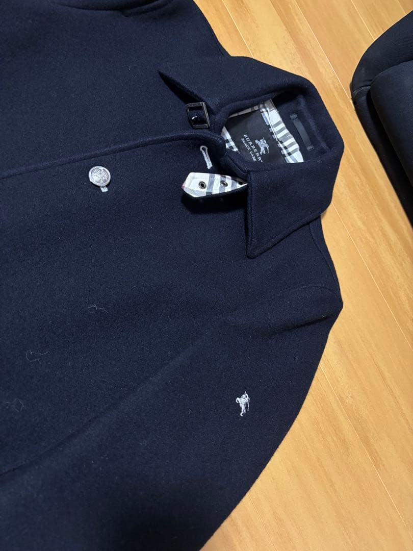 超美品　バーバリーブラックレーベル クレストブリッジ　ナポレオン　銀ボタン