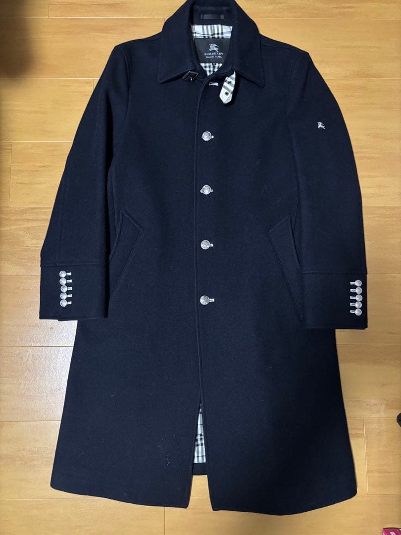 超美品　バーバリーブラックレーベル クレストブリッジ　ナポレオン　銀ボタン