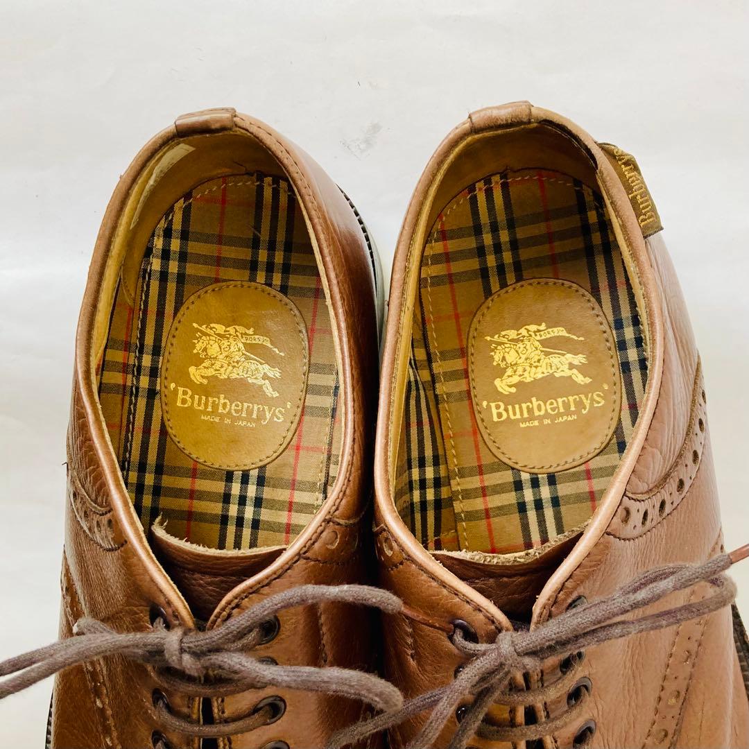 Burberrys バーバリー 茶色 プレーントゥ24.5cm 除菌・消臭済み