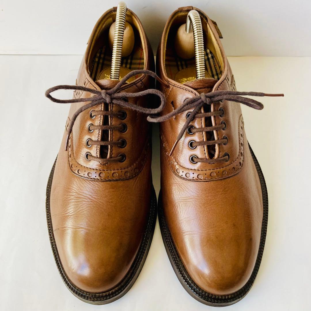 Burberrys バーバリー 茶色 プレーントゥ24.5cm 除菌・消臭済み