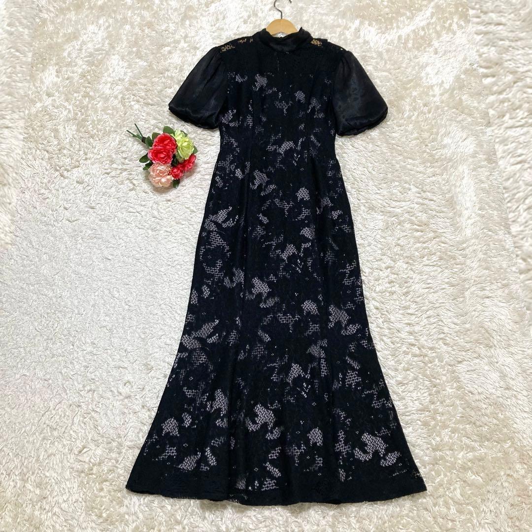 LAGUNAMOON LADYジャガードレースフレアーワンピース　Sサイズ