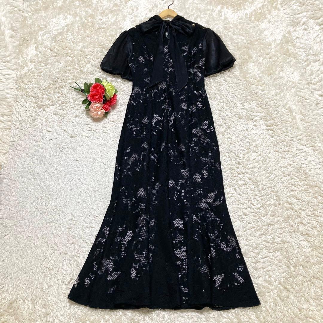 LAGUNAMOON LADYジャガードレースフレアーワンピース　Sサイズ