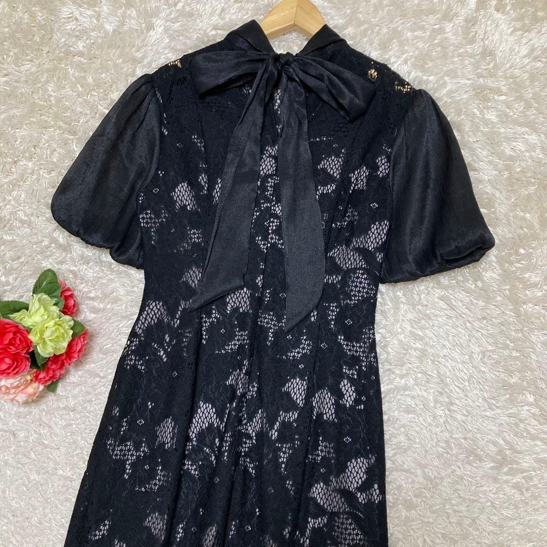 LAGUNAMOON LADYジャガードレースフレアーワンピース　Sサイズ