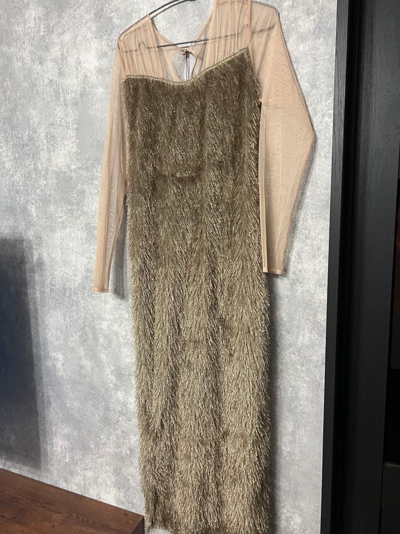 ＊新品タグ付き美品＊マイシャウティー glitter shaggy dress