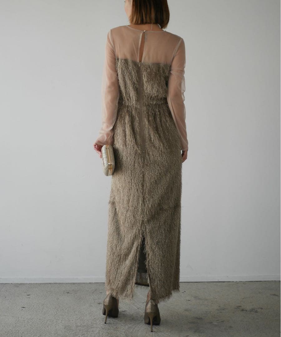 ＊新品タグ付き美品＊マイシャウティー glitter shaggy dress