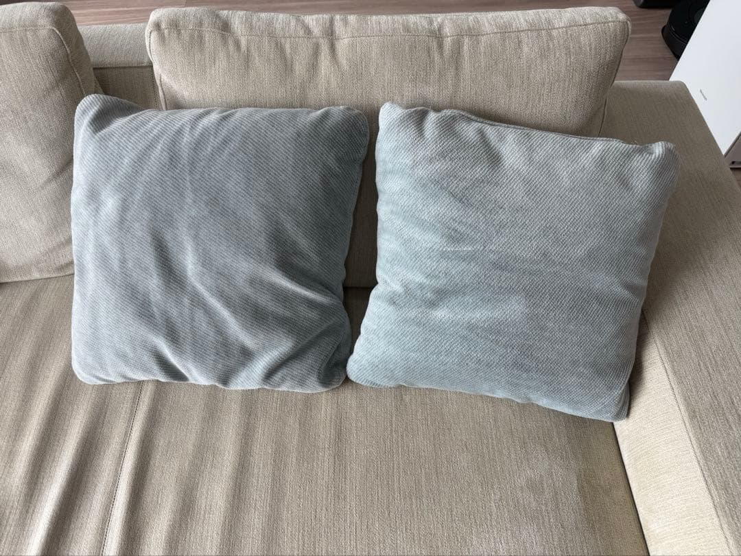 アルフレックス ライトブルー スクエアクッション 2個セット