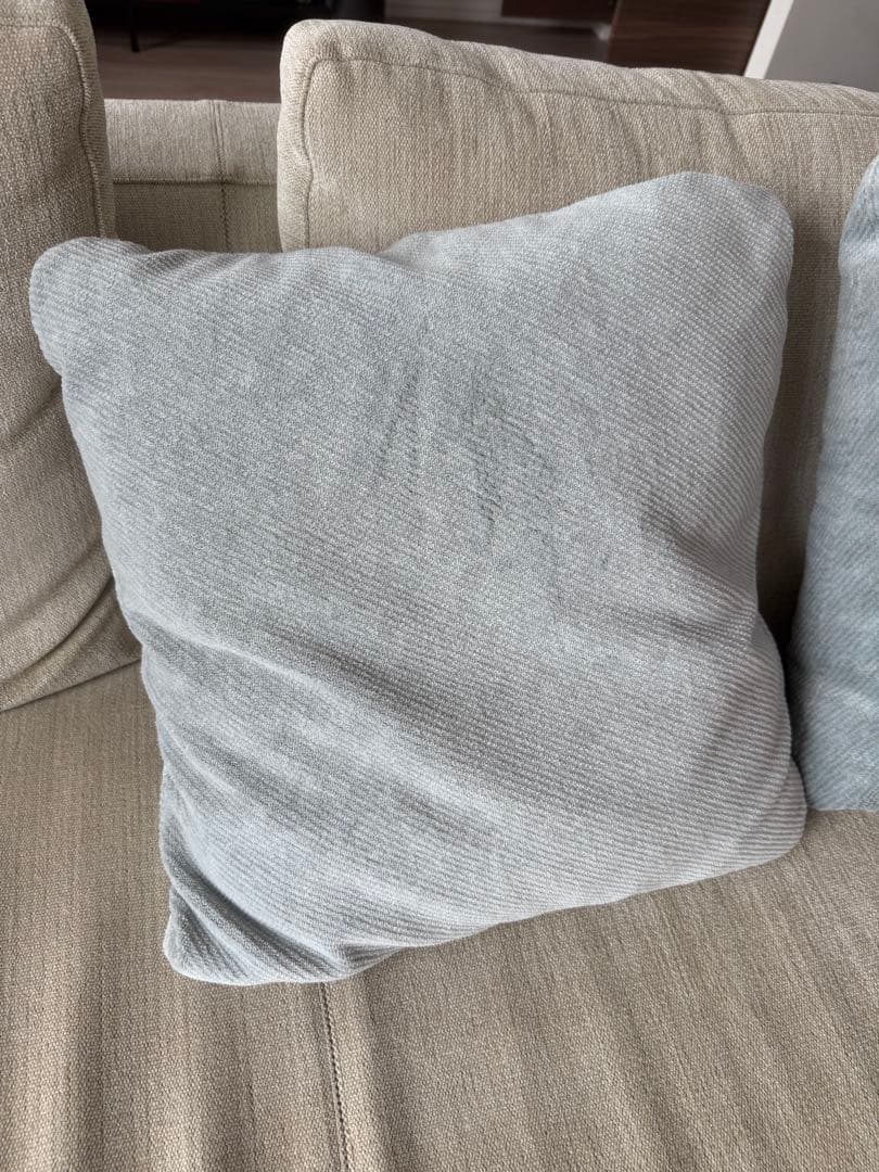 アルフレックス ライトブルー スクエアクッション 2個セット