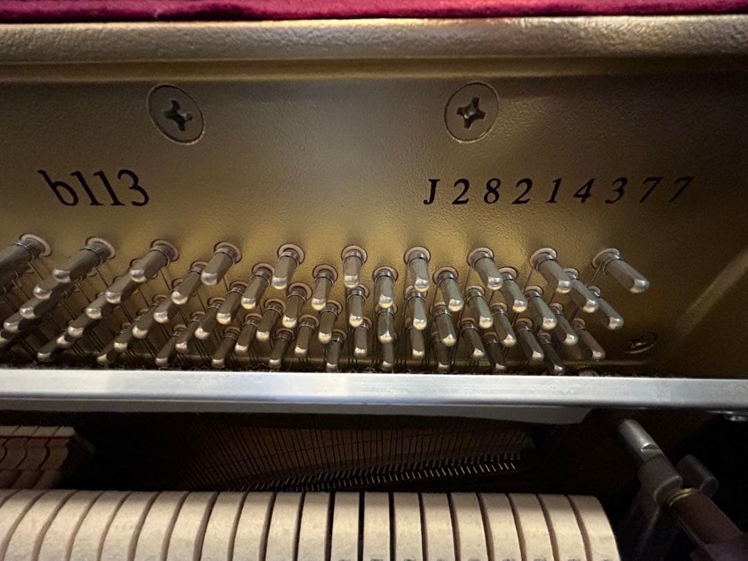 YAMAHA アップライトピアノ b113 黒 椅子付き