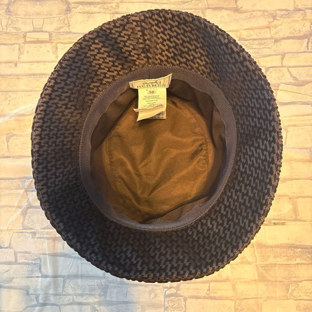 ⭐︎現行品⭐︎HERMES エルメス　ハーパー　ベルベット　バケットハット　帽子