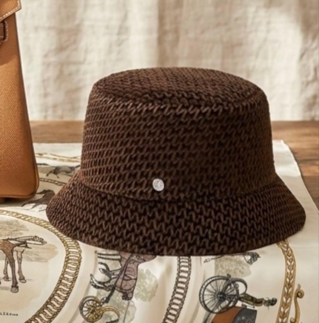 ⭐︎現行品⭐︎HERMES エルメス　ハーパー　ベルベット　バケットハット　帽子