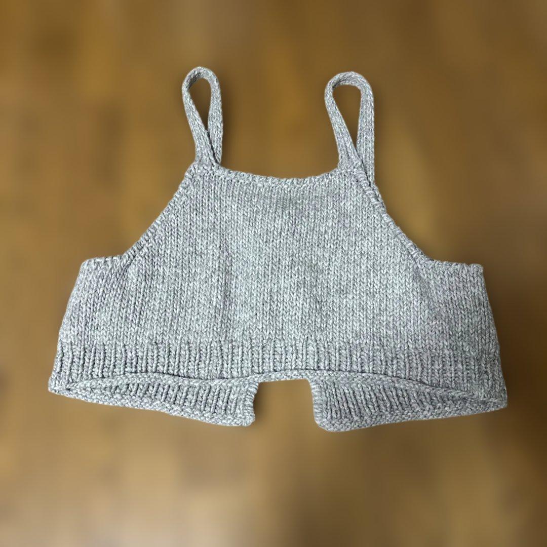 ツムグウールニット 2way ビスチェベスト