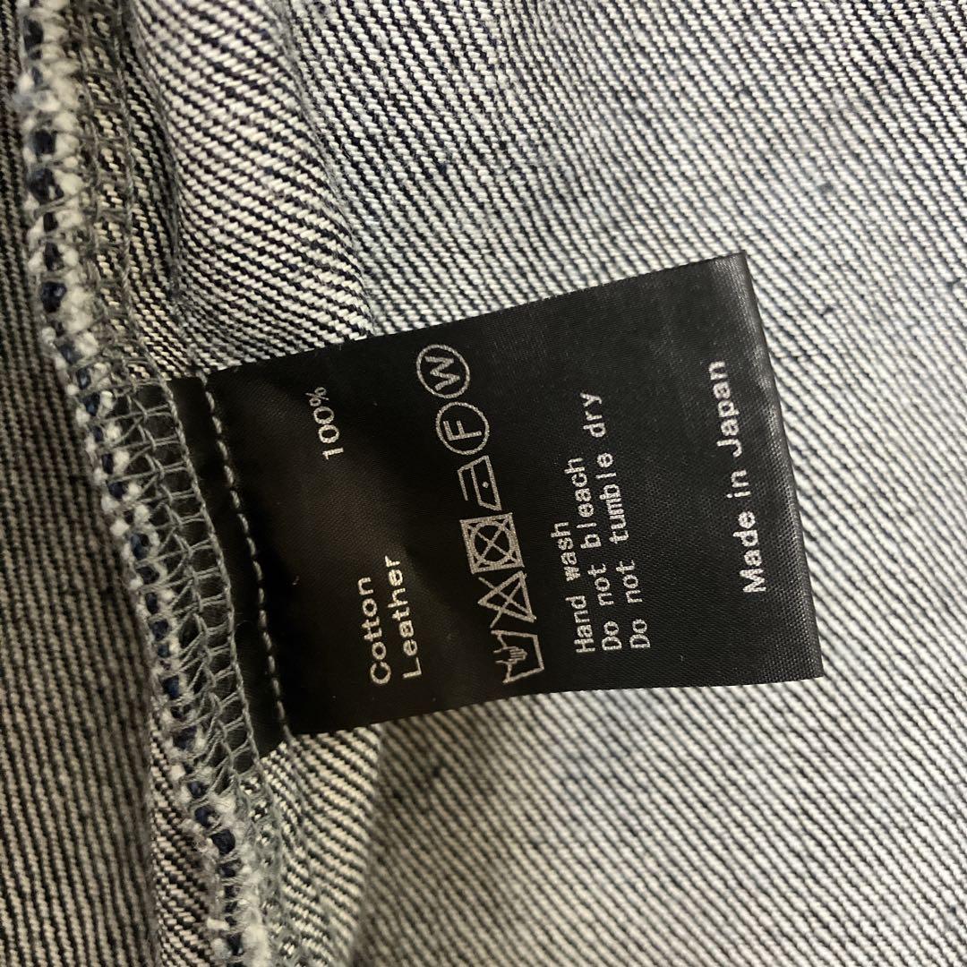 極美品✨si-si-si comfort ノーカラー　デニムジャケット 40