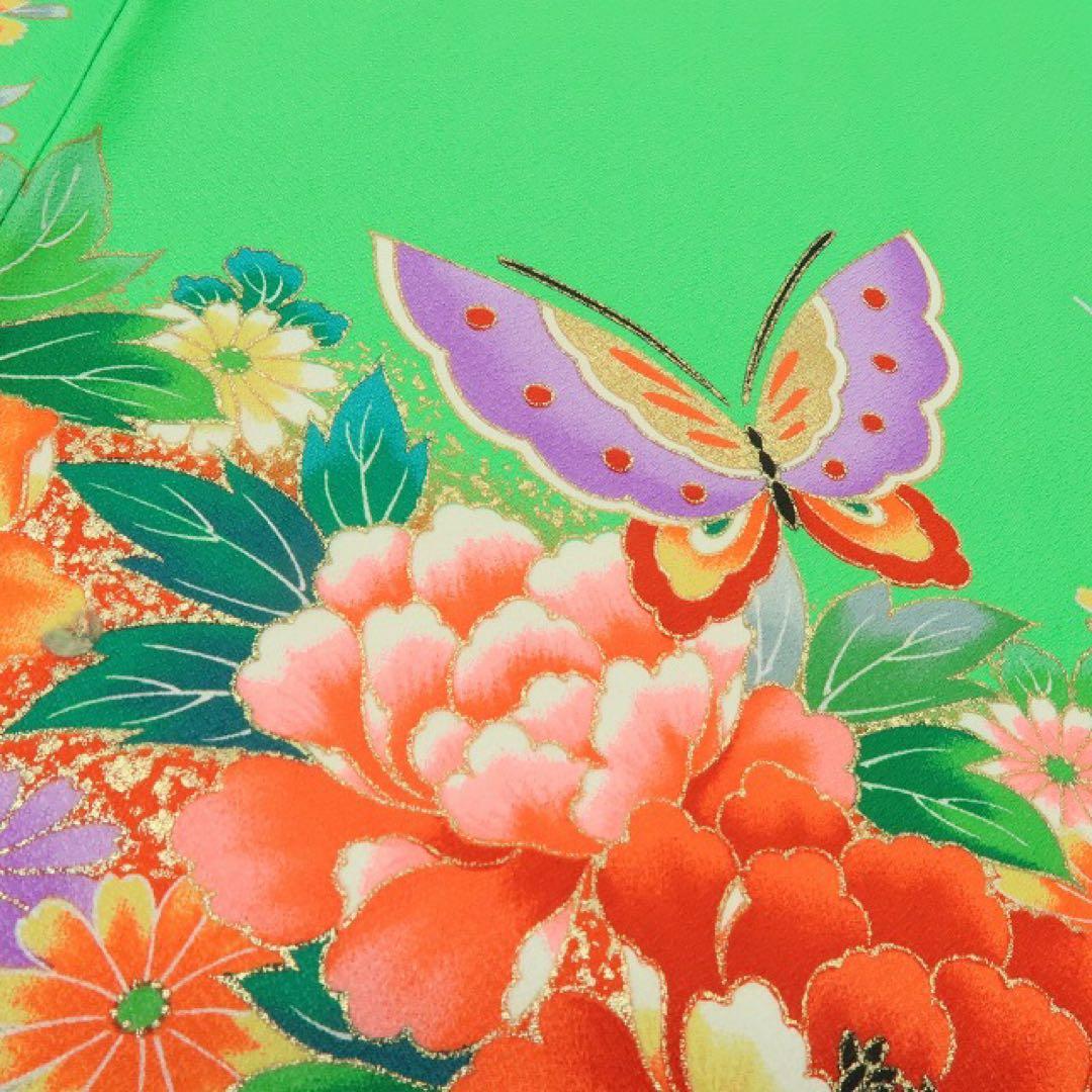 新品 七五三 ７歳 女児 四つ身着物・襦袢 ２点セット B4