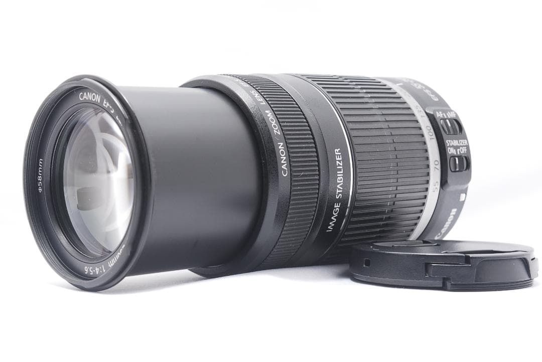 ✨️CanonEF-S55-250 IS 手振れ補正レンズ　保護プロテクター付き