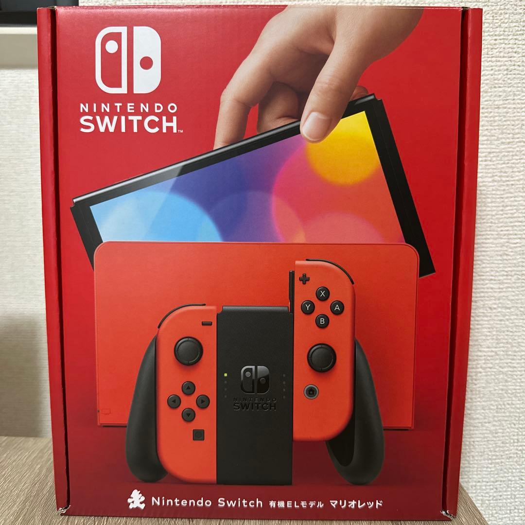美品Nintendo Switch 本体 有機EL モデル マリオレッド保証付き