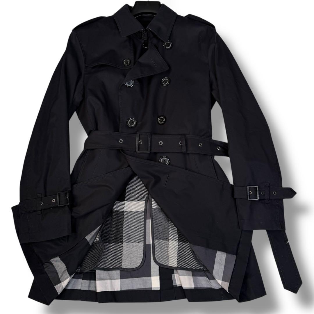 極美品 ブラックレーベルクレストブリッジ ノバチェック ライナー トレンチコート