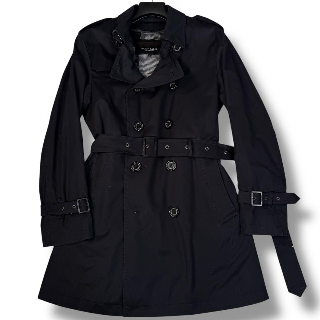 極美品 ブラックレーベルクレストブリッジ ノバチェック ライナー トレンチコート