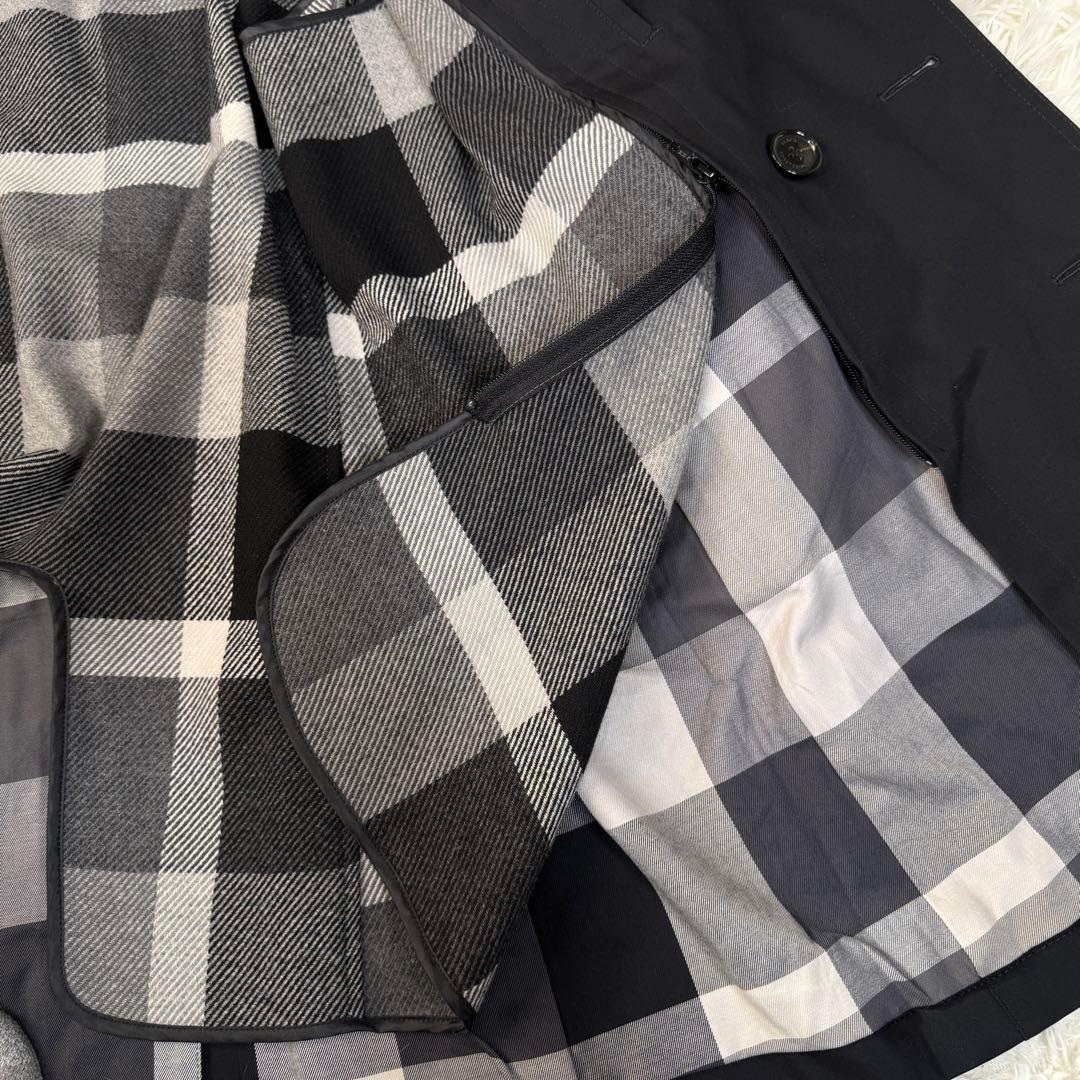 極美品 ブラックレーベルクレストブリッジ ノバチェック ライナー トレンチコート