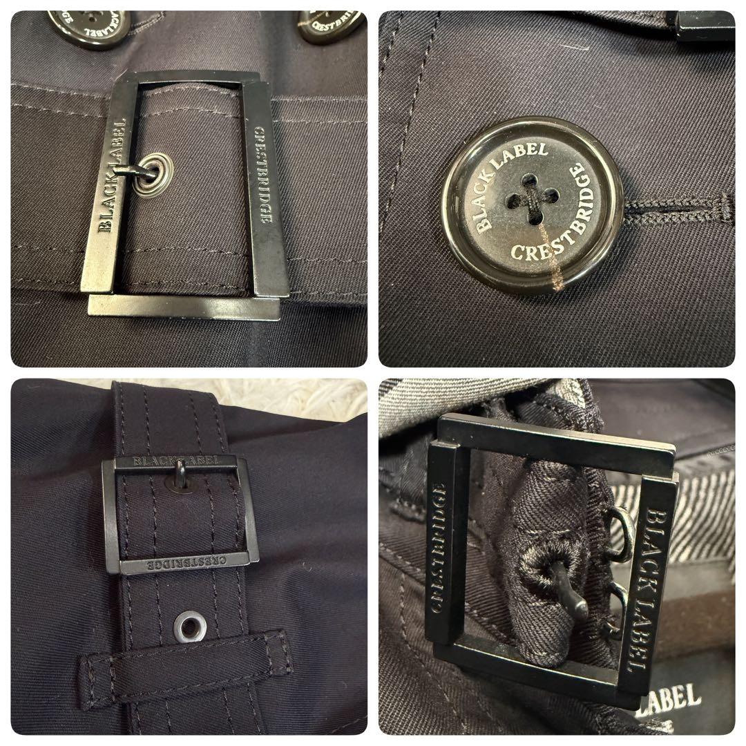 極美品 ブラックレーベルクレストブリッジ ノバチェック ライナー トレンチコート