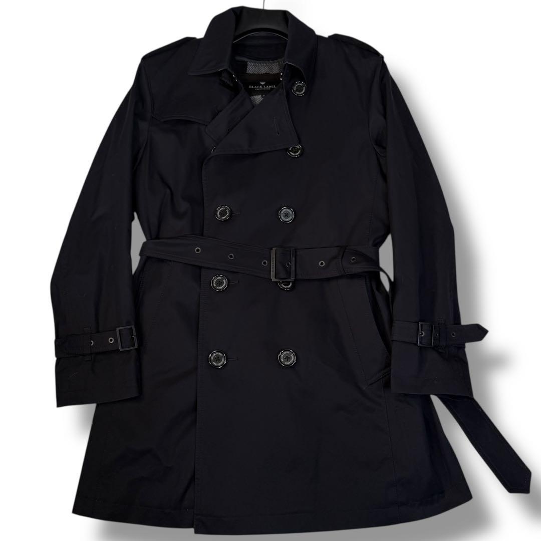 極美品 ブラックレーベルクレストブリッジ ノバチェック ライナー トレンチコート