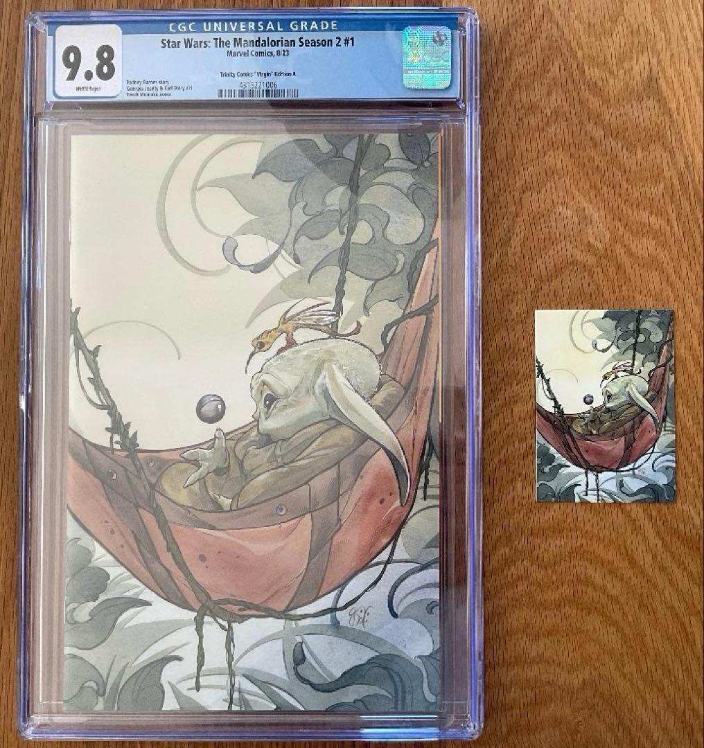 Star Wars Mandalorian 桃桃子 CGC9.8 アメコミリーフ