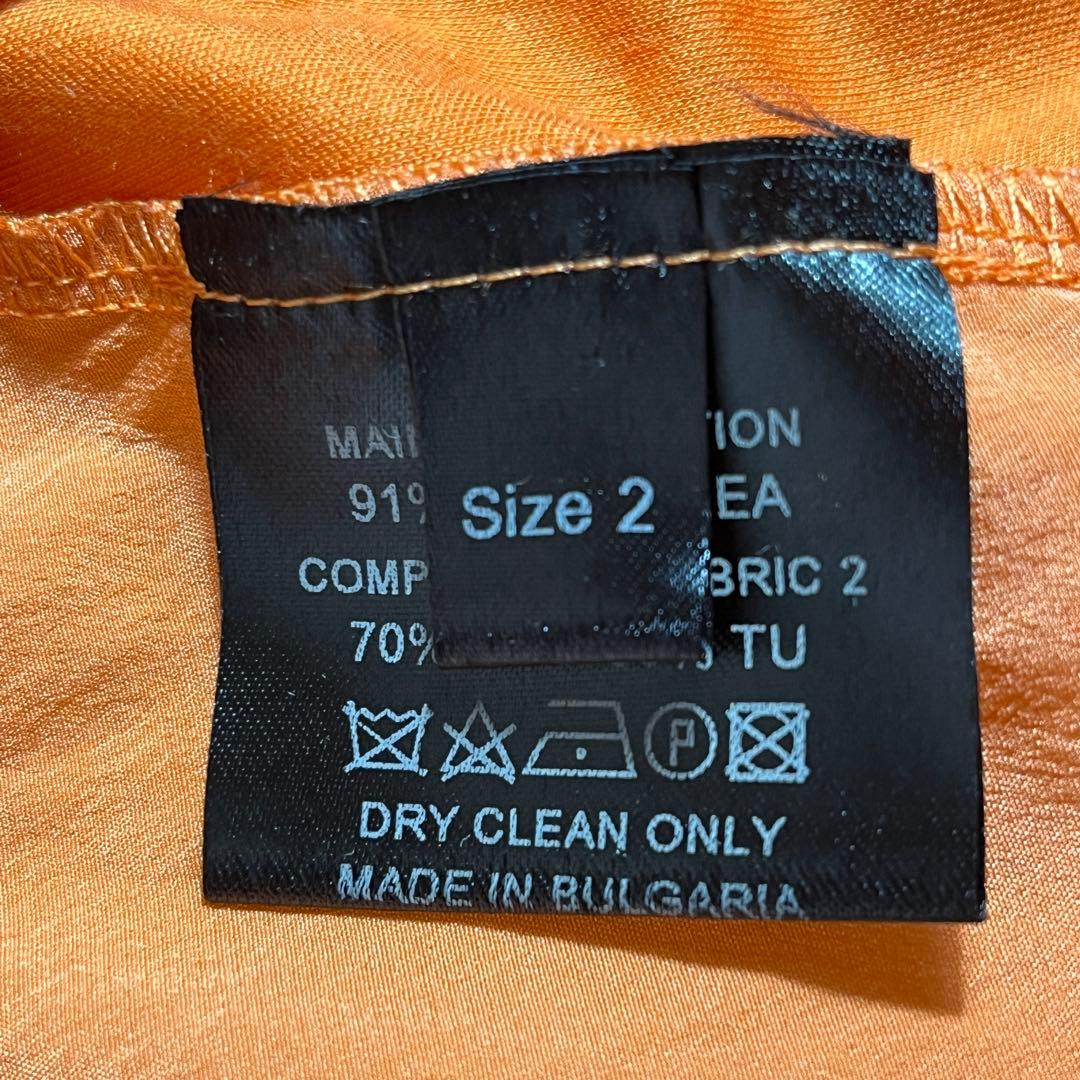 エーエフヴァンデヴォースト シルク アシンメトリー 切替 トップス サイズ2