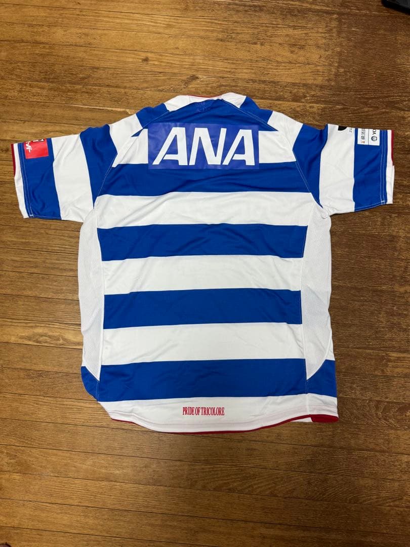 マリノス　Nike Nissan サッカーシャツ 松田直樹選手サイン入り