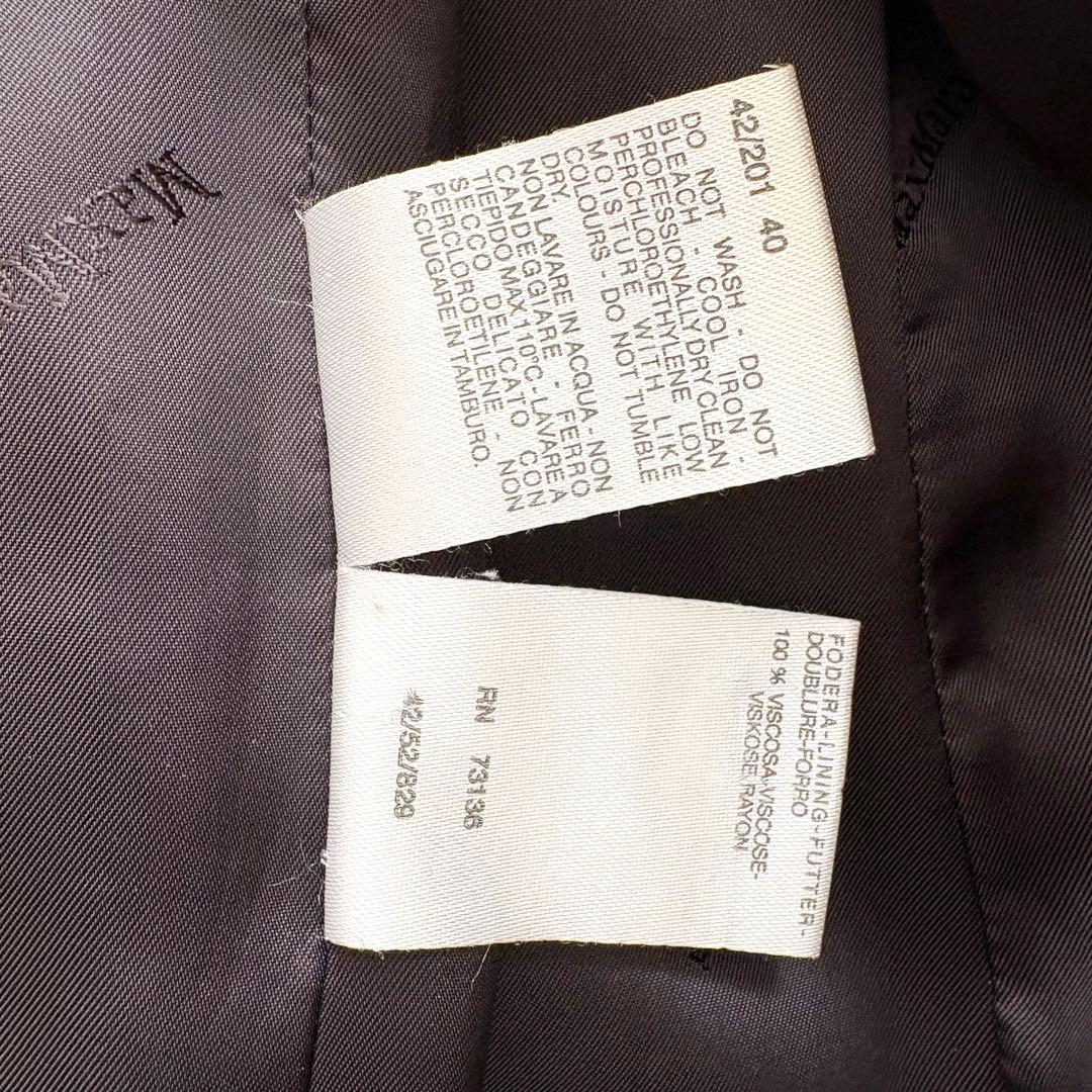 ✨美品✨ マックスマーラ 銀タグ チェスターコート　バージンウール 裏地ロゴ　L