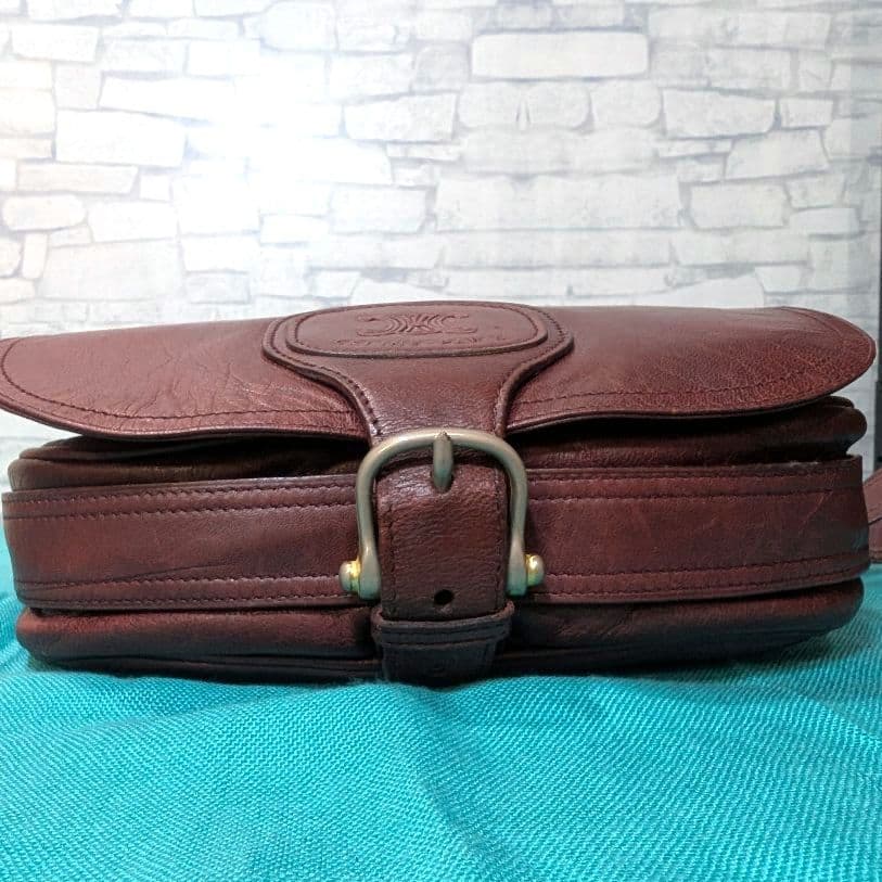 美品♥セリーヌ ショルダーバッグ トリオンフ レザー ヴィンテージ CELINE