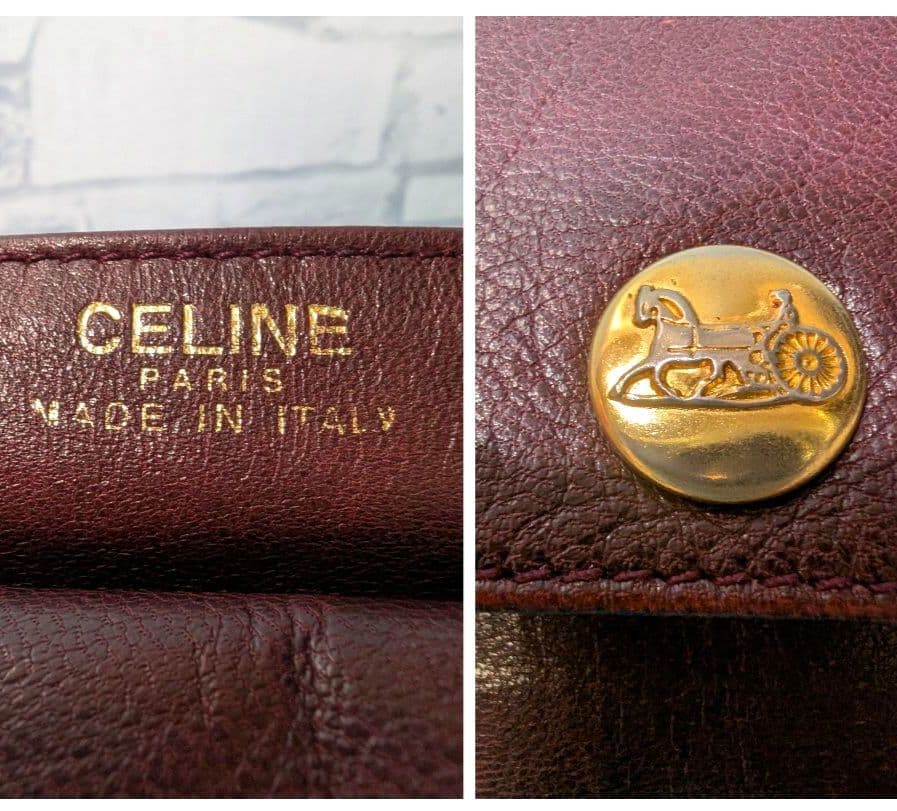 美品♥セリーヌ ショルダーバッグ トリオンフ レザー ヴィンテージ CELINE