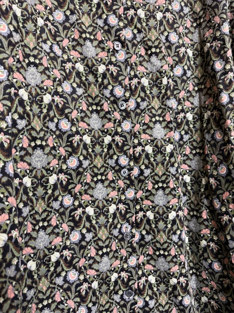 新品未使用リバティコーデュロイプリント ロングワンピース Mサイズ