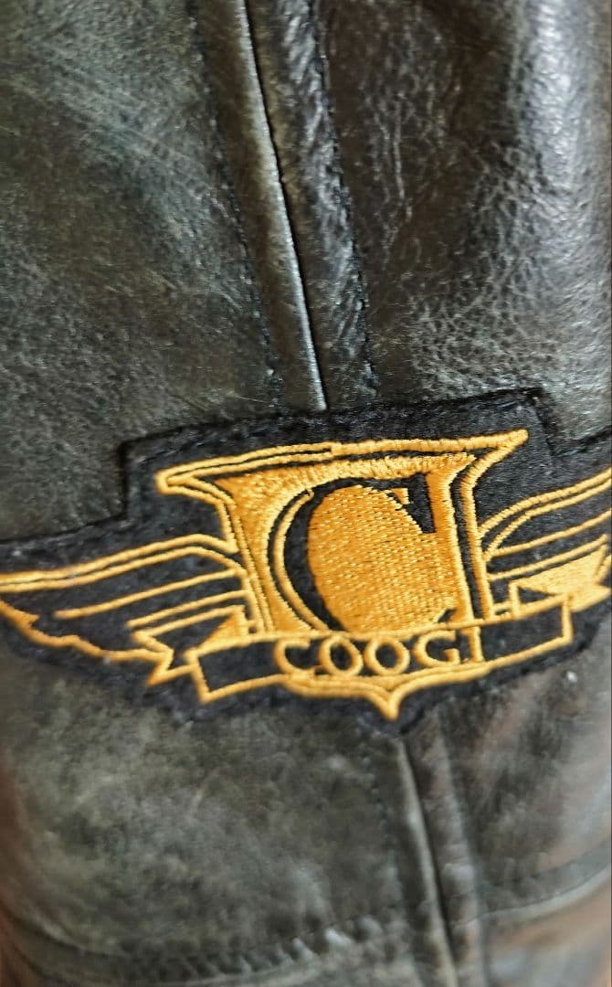 COOGI スタジャン グリーン/ブラック