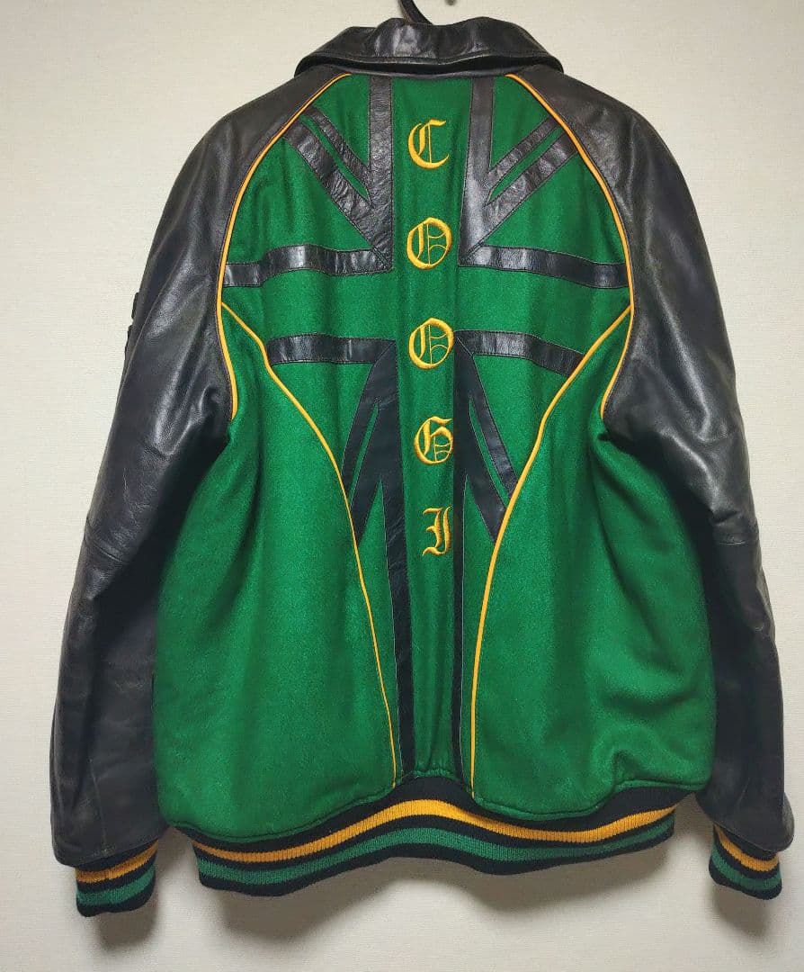 COOGI スタジャン グリーン/ブラック