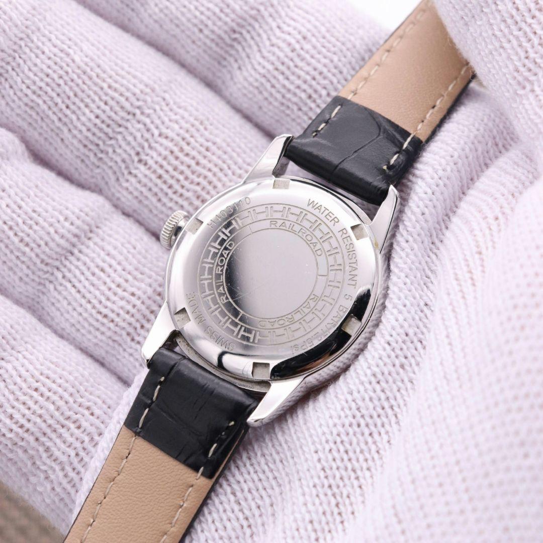 正規品【新品電池】HAMILTON レイルロード/動作良好 ダイヤ12P 美品