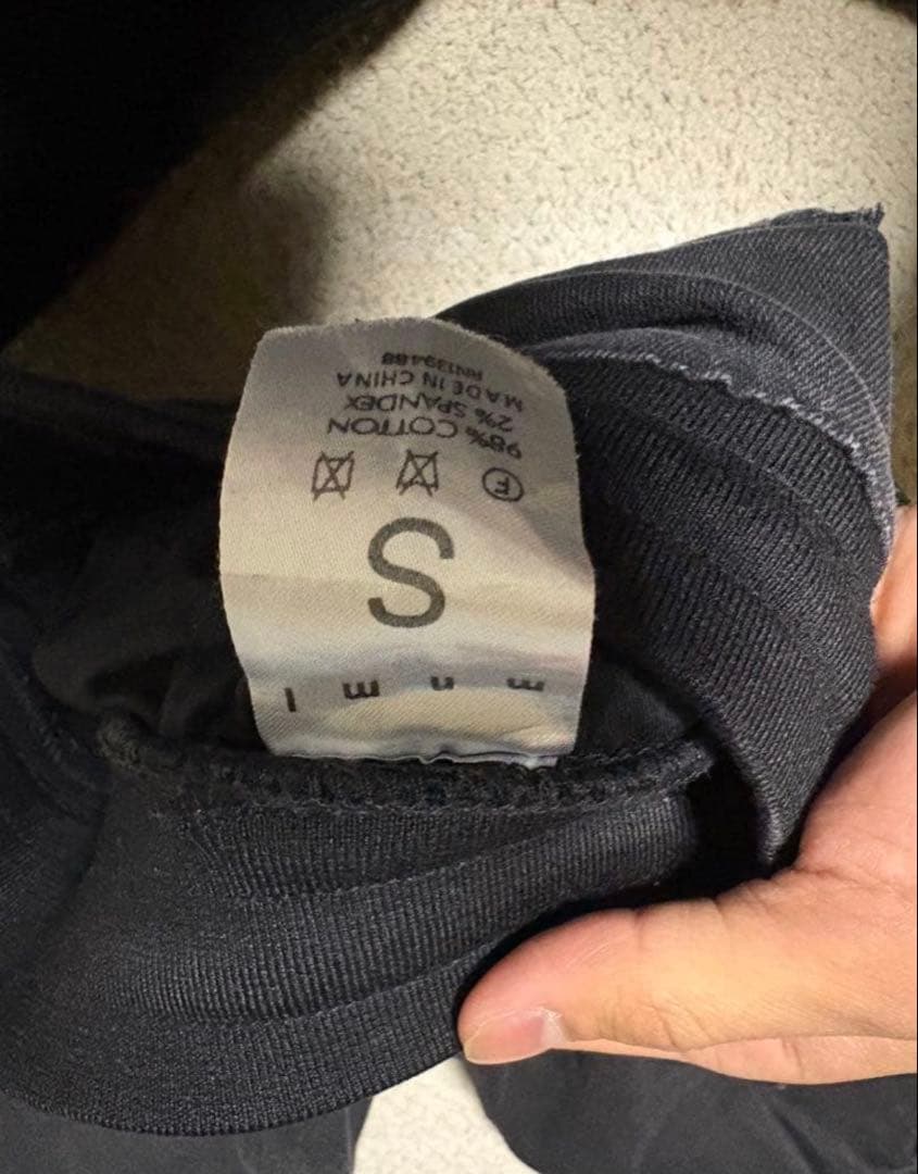 mnmlブラックカーゴパンツ Sサイズ