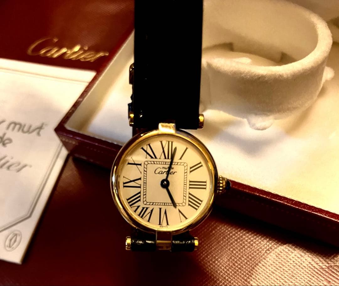 早い者勝ち⭐︎本物保証⭐︎超素敵Cartier マストヴァンドーム　＆おまけつき