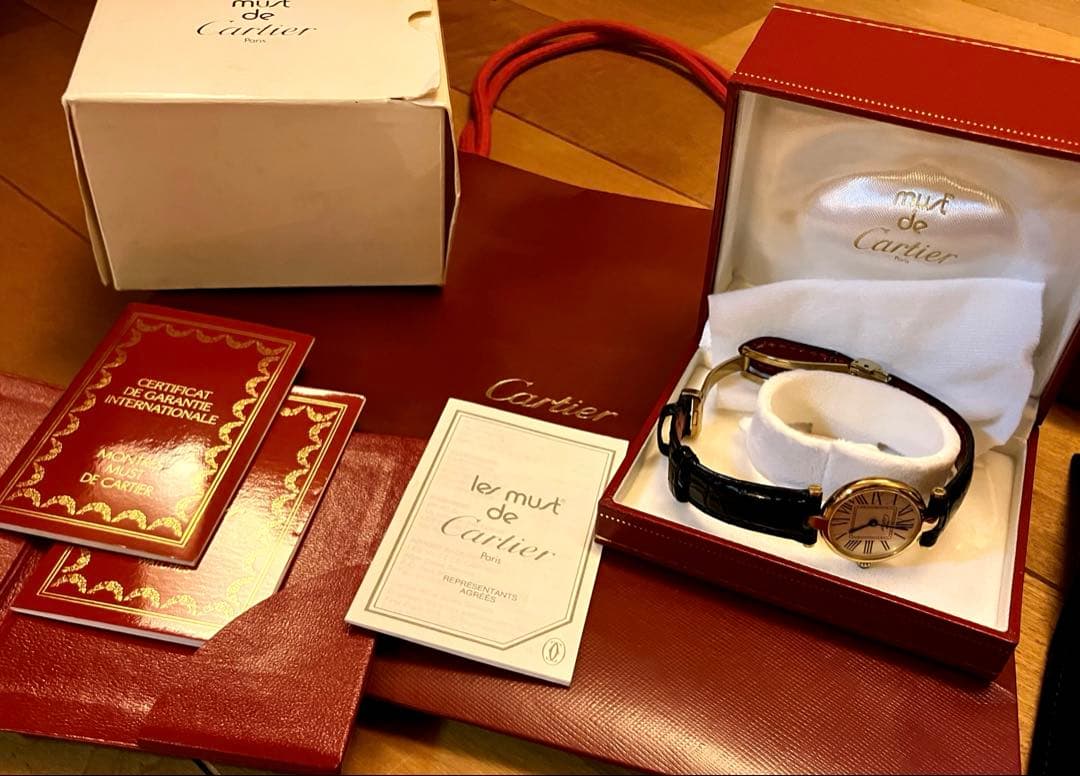 早い者勝ち⭐︎本物保証⭐︎超素敵Cartier マストヴァンドーム　＆おまけつき