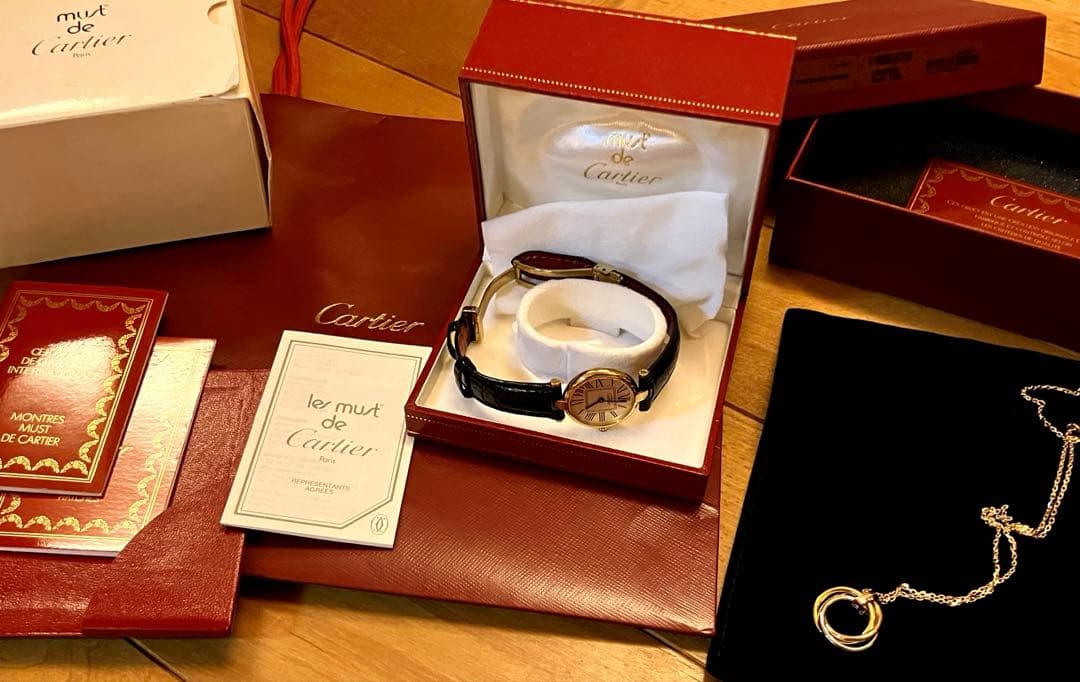 早い者勝ち⭐︎本物保証⭐︎超素敵Cartier マストヴァンドーム　＆おまけつき