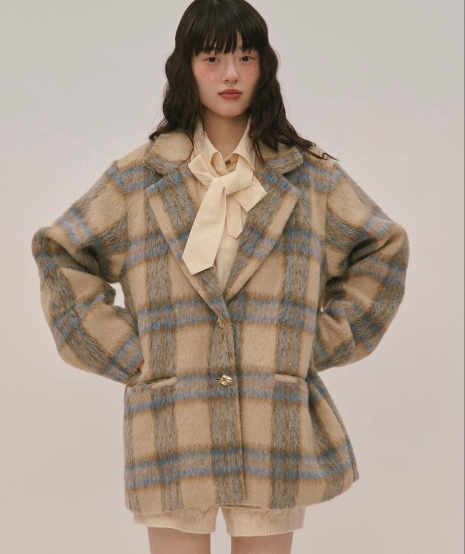 loin nuit (ロワンニュイ)のシャギーコート 新品 定価以下