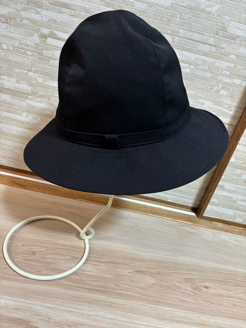 美品　ヨウジヤマモト プールオム ウールギャバジン フェドラハット 黒 サイズ4