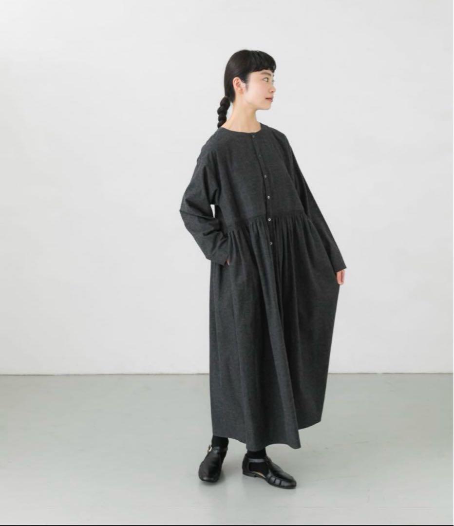 かぐれ ウエストギャザーロングワンピース