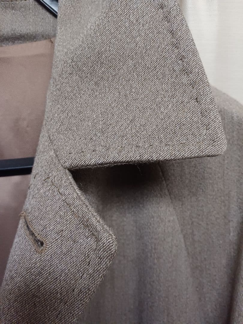 バーニーズニューヨークグレージュウールコート　イタリア製　size46