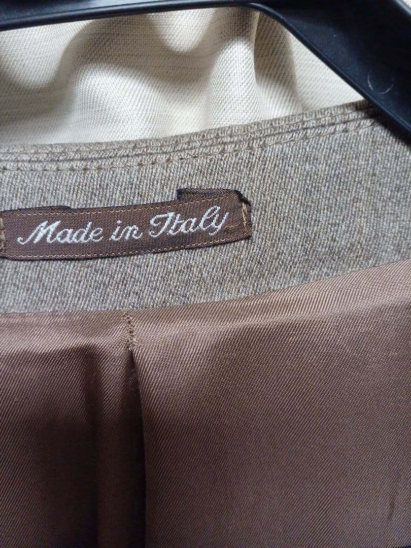 バーニーズニューヨークグレージュウールコート　イタリア製　size46